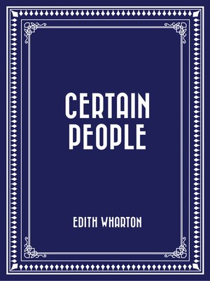 cover image of Certain People